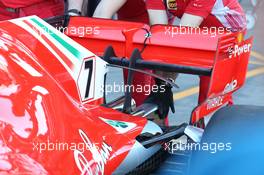 Ferrari Rear wing. 23.03.2018. Formula 1 World Championship, Rd 1, Australian Grand Prix, Albert Park, Melbourne, Australia, Practice Day.