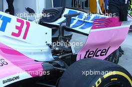 Force India rear wing. 23.03.2018. Formula 1 World Championship, Rd 1, Australian Grand Prix, Albert Park, Melbourne, Australia, Practice Day.