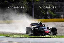 Kevin Magnussen (DEN) Haas VF-18 runs wide. 23.03.2018. Formula 1 World Championship, Rd 1, Australian Grand Prix, Albert Park, Melbourne, Australia, Practice Day.