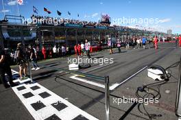 The grid without grid girls. 25.03.2018. Formula 1 World Championship, Rd 1, Australian Grand Prix, Albert Park, Melbourne, Australia, Race Day.