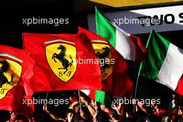 Ferrari flags at parc ferme. 25.03.2018. Formula 1 World Championship, Rd 1, Australian Grand Prix, Albert Park, Melbourne, Australia, Race Day.