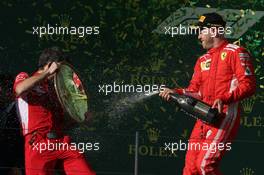 1st place Sebastian Vettel (GER) Ferrari SF71H. 25.03.2018. Formula 1 World Championship, Rd 1, Australian Grand Prix, Albert Park, Melbourne, Australia, Race Day.