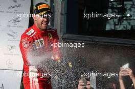 1st place Sebastian Vettel (GER) Ferrari SF71H 25.03.2018. Formula 1 World Championship, Rd 1, Australian Grand Prix, Albert Park, Melbourne, Australia, Race Day.