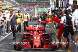 Sebastian Vettel (GER) Scuderia Ferrari  25.03.2018. Formula 1 World Championship, Rd 1, Australian Grand Prix, Albert Park, Melbourne, Australia, Race Day.