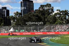 Lewis Hamilton (GBR) Mercedes AMG F1 W09. 25.03.2018. Formula 1 World Championship, Rd 1, Australian Grand Prix, Albert Park, Melbourne, Australia, Race Day.