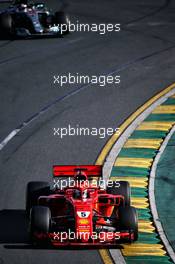 Sebastian Vettel (GER) Ferrari SF71H. 25.03.2018. Formula 1 World Championship, Rd 1, Australian Grand Prix, Albert Park, Melbourne, Australia, Race Day.