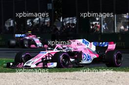 Sergio Perez (MEX) Sahara Force India F1 VJM11. 25.03.2018. Formula 1 World Championship, Rd 1, Australian Grand Prix, Albert Park, Melbourne, Australia, Race Day.