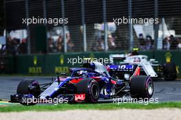 Pierre Gasly (FRA) Scuderia Toro Rosso STR13. 25.03.2018. Formula 1 World Championship, Rd 1, Australian Grand Prix, Albert Park, Melbourne, Australia, Race Day.