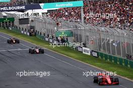 Sebastian Vettel (GER) Ferrari SF71H. 25.03.2018. Formula 1 World Championship, Rd 1, Australian Grand Prix, Albert Park, Melbourne, Australia, Race Day.