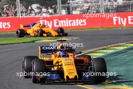 Fernando Alonso (ESP) McLaren MCL33. 25.03.2018. Formula 1 World Championship, Rd 1, Australian Grand Prix, Albert Park, Melbourne, Australia, Race Day.