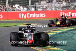 Romain Grosjean (FRA) Haas F1 Team VF-18. 25.03.2018. Formula 1 World Championship, Rd 1, Australian Grand Prix, Albert Park, Melbourne, Australia, Race Day.