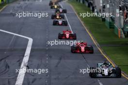 Lewis Hamilton (GBR) Mercedes AMG F1 W09. 25.03.2018. Formula 1 World Championship, Rd 1, Australian Grand Prix, Albert Park, Melbourne, Australia, Race Day.