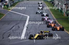 Carlos Sainz Jr (ESP) Renault Sport F1 Team RS18. 25.03.2018. Formula 1 World Championship, Rd 1, Australian Grand Prix, Albert Park, Melbourne, Australia, Race Day.
