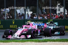 Esteban Ocon (FRA) Sahara Force India F1 VJM11. 25.03.2018. Formula 1 World Championship, Rd 1, Australian Grand Prix, Albert Park, Melbourne, Australia, Race Day.