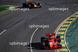 Kimi Raikkonen (FIN) Ferrari SF71H. 25.03.2018. Formula 1 World Championship, Rd 1, Australian Grand Prix, Albert Park, Melbourne, Australia, Race Day.