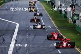 Kimi Raikkonen (FIN) Ferrari SF71H. 25.03.2018. Formula 1 World Championship, Rd 1, Australian Grand Prix, Albert Park, Melbourne, Australia, Race Day.