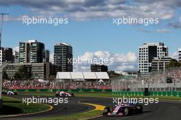 Sergio Perez (MEX) Sahara Force India F1 VJM11. 25.03.2018. Formula 1 World Championship, Rd 1, Australian Grand Prix, Albert Park, Melbourne, Australia, Race Day.