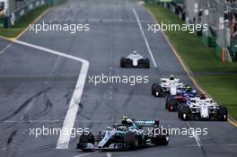 Valtteri Bottas (FIN) Mercedes AMG F1 W09. 25.03.2018. Formula 1 World Championship, Rd 1, Australian Grand Prix, Albert Park, Melbourne, Australia, Race Day.