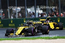 Nico Hulkenberg (GER) Renault Sport F1 Team RS18. 25.03.2018. Formula 1 World Championship, Rd 1, Australian Grand Prix, Albert Park, Melbourne, Australia, Race Day.