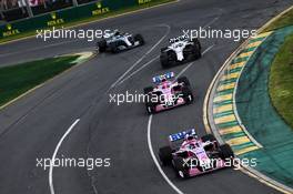 Sergio Perez (MEX) Sahara Force India F1 VJM11. 25.03.2018. Formula 1 World Championship, Rd 1, Australian Grand Prix, Albert Park, Melbourne, Australia, Race Day.