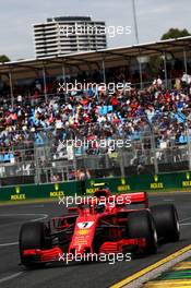 Kimi Raikkonen (FIN) Ferrari SF71H. 24.03.2018. Formula 1 World Championship, Rd 1, Australian Grand Prix, Albert Park, Melbourne, Australia, Qualifying Day.