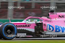 Sergio Perez (MEX) Sahara Force India F1   24.03.2018. Formula 1 World Championship, Rd 1, Australian Grand Prix, Albert Park, Melbourne, Australia, Qualifying Day.