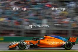 Fernando Alonso (ESP) McLaren F1  24.03.2018. Formula 1 World Championship, Rd 1, Australian Grand Prix, Albert Park, Melbourne, Australia, Qualifying Day.