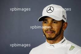 Lewis Hamilton (GBR) Mercedes AMG F1 in the post qualifying FIA Press Conference. 24.03.2018. Formula 1 World Championship, Rd 1, Australian Grand Prix, Albert Park, Melbourne, Australia, Qualifying Day.