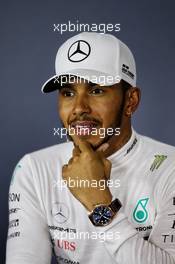 Lewis Hamilton (GBR) Mercedes AMG F1 in the post qualifying FIA Press Conference. 24.03.2018. Formula 1 World Championship, Rd 1, Australian Grand Prix, Albert Park, Melbourne, Australia, Qualifying Day.