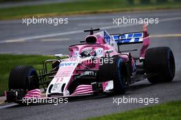 Sergio Perez (MEX) Sahara Force India F1 VJM11. 24.03.2018. Formula 1 World Championship, Rd 1, Australian Grand Prix, Albert Park, Melbourne, Australia, Qualifying Day.