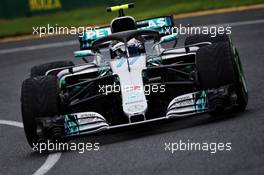 Valtteri Bottas (FIN) Mercedes AMG F1 W09. 24.03.2018. Formula 1 World Championship, Rd 1, Australian Grand Prix, Albert Park, Melbourne, Australia, Qualifying Day.