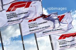 Australian GP flags. 25.03.2018. Formula 1 World Championship, Rd 1, Australian Grand Prix, Albert Park, Melbourne, Australia, Race Day.
