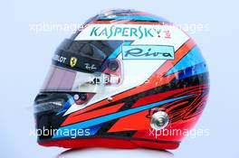 The helmet of Kimi Raikkonen (FIN) Ferrari. 22.03.2018. Formula 1 World Championship, Rd 1, Australian Grand Prix, Albert Park, Melbourne, Australia, Preparation Day.