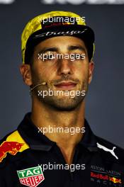 Daniel Ricciardo (AUS) Red Bull Racing in the FIA Press Conference. 22.03.2018. Formula 1 World Championship, Rd 1, Australian Grand Prix, Albert Park, Melbourne, Australia, Preparation Day.