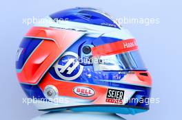 The helmet of Romain Grosjean (FRA) Haas F1 Team. 22.03.2018. Formula 1 World Championship, Rd 1, Australian Grand Prix, Albert Park, Melbourne, Australia, Preparation Day.