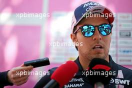 Sergio Perez (MEX) Sahara Force India F1   22.03.2018. Formula 1 World Championship, Rd 1, Australian Grand Prix, Albert Park, Melbourne, Australia, Preparation Day.