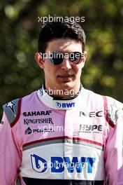 Esteban Ocon (FRA) Sahara Force India F1 Team. 22.03.2018. Formula 1 World Championship, Rd 1, Australian Grand Prix, Albert Park, Melbourne, Australia, Preparation Day.