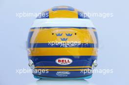 The helmet of Marcus Ericsson (SWE) Sauber F1 Team. 22.03.2018. Formula 1 World Championship, Rd 1, Australian Grand Prix, Albert Park, Melbourne, Australia, Preparation Day.