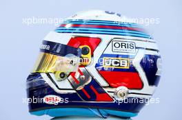 The helmet of Sergey Sirotkin (RUS) Williams. 22.03.2018. Formula 1 World Championship, Rd 1, Australian Grand Prix, Albert Park, Melbourne, Australia, Preparation Day.