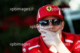 Kimi Raikkonen (FIN) Ferrari. 22.03.2018. Formula 1 World Championship, Rd 1, Australian Grand Prix, Albert Park, Melbourne, Australia, Preparation Day.