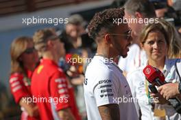 Lewis Hamilton (GBR) Mercedes AMG F1  and Sebastian Vettel (GER) Scuderia Ferrari  22.03.2018. Formula 1 World Championship, Rd 1, Australian Grand Prix, Albert Park, Melbourne, Australia, Preparation Day.