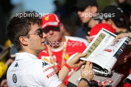 Charles Leclerc (FRA) Sauber F1 Team  22.03.2018. Formula 1 World Championship, Rd 1, Australian Grand Prix, Albert Park, Melbourne, Australia, Preparation Day.