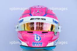 The helmet of Esteban Ocon (FRA) Sahara Force India F1 Team. 22.03.2018. Formula 1 World Championship, Rd 1, Australian Grand Prix, Albert Park, Melbourne, Australia, Preparation Day.