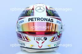 The helmet of Lewis Hamilton (GBR) Mercedes AMG F1. 22.03.2018. Formula 1 World Championship, Rd 1, Australian Grand Prix, Albert Park, Melbourne, Australia, Preparation Day.