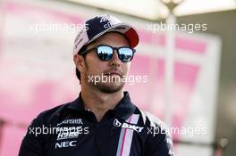 Sergio Perez (MEX) Sahara Force India F1. 22.03.2018. Formula 1 World Championship, Rd 1, Australian Grand Prix, Albert Park, Melbourne, Australia, Preparation Day.