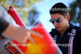 Esteban Ocon (FRA) Force India F1  22.03.2018. Formula 1 World Championship, Rd 1, Australian Grand Prix, Albert Park, Melbourne, Australia, Preparation Day.