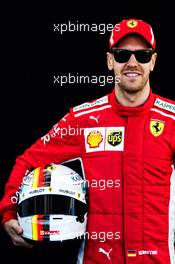 Sebastian Vettel (GER) Ferrari. 22.03.2018. Formula 1 World Championship, Rd 1, Australian Grand Prix, Albert Park, Melbourne, Australia, Preparation Day.