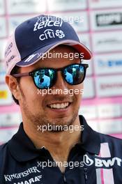 Sergio Perez (MEX) Sahara Force India F1. 22.03.2018. Formula 1 World Championship, Rd 1, Australian Grand Prix, Albert Park, Melbourne, Australia, Preparation Day.