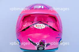 The helmet of Esteban Ocon (FRA) Sahara Force India F1 Team. 22.03.2018. Formula 1 World Championship, Rd 1, Australian Grand Prix, Albert Park, Melbourne, Australia, Preparation Day.