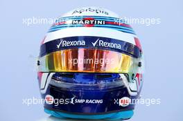 The helmet of Sergey Sirotkin (RUS) Williams. 22.03.2018. Formula 1 World Championship, Rd 1, Australian Grand Prix, Albert Park, Melbourne, Australia, Preparation Day.